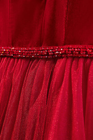 Dehnbarer Satin Fabelhaft Schickes Festliches Ballkleid mit Kristall