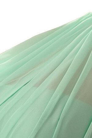 Plissiertes A-Linie Ein Schulter Normale Taille Brautjungfernkleid aus Chiffon