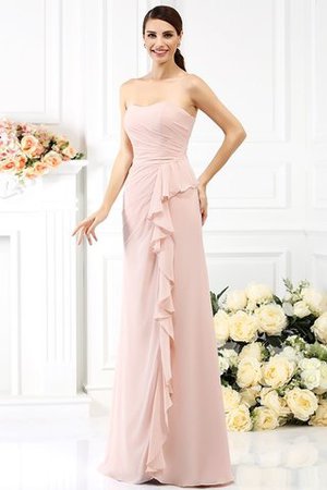 A-Linie Prinzessin Chiffon Empire Taille Ballkleid ohne Ärmeln