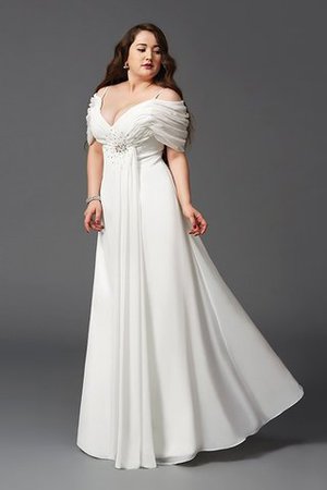 A Linie Prinzessin Anständiges Ballkleid aus Chiffon mit Schulterfreier Ausschnitt