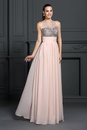 Prinzessin Empire Taille Ärmellos Chiffon A Linie Abendkleid