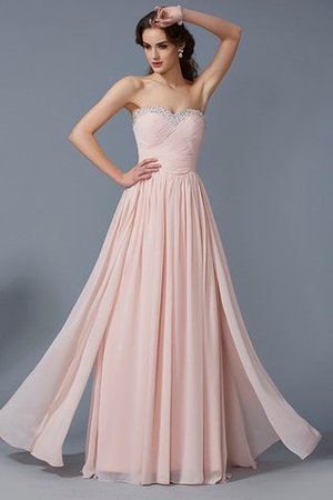 Reißverschluss Chiffon Natürliche Taile Ärmellos Plissiertes Abendkleid