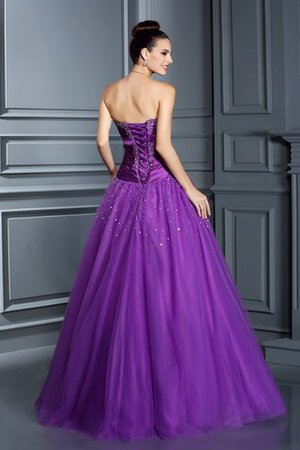 Duchesse-Linie Ärmelloses Empire Taille Taft Sittsames Quinceanera Kleid