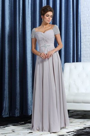 Prinzessin Chiffon Anständiges Knöchellanges Brautmutterkleid mit Reißverschluss