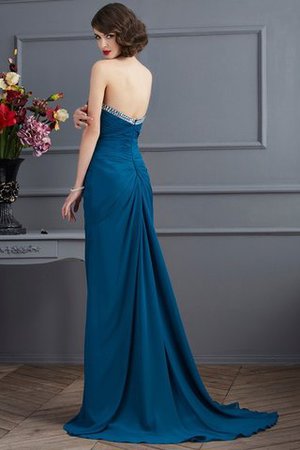 Ärmellos Normale Taille Reißverschluss Chiffon Anständiges Abendkleid