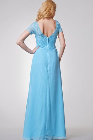 Chiffon A-Line Kurze Ärmeln Sittsames Brautmutterkleid mit Bordüre