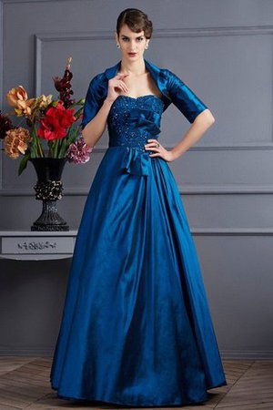 A-Linie Empire Taille Anständiges Bodenlanges Brautmutterkleid mit Applike