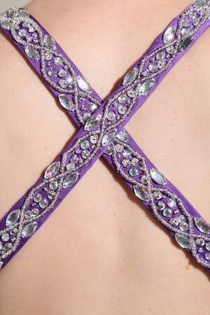 A-Line Schlüsselloch Rücken Nackenband Sittsames Abendkleid mit Juwel Ausschnitt