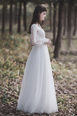 A-Line Gute Qualität Spitze Konservatives Brautkleid mit Reißverschluss