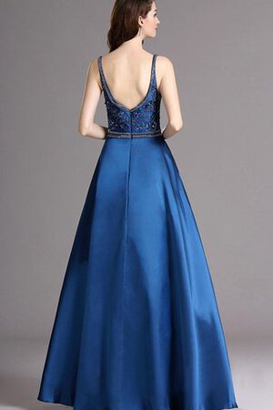 Empire Taille V-Ausschnitt Duchesse-Linie Ballkleid aus Satin ohne Ärmeln