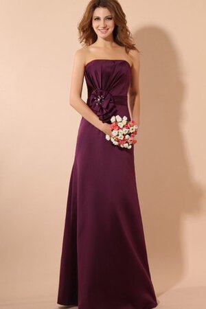 Trägerlos Anständiges Luxus Sexy Brautjungfernkleid mit Blume
