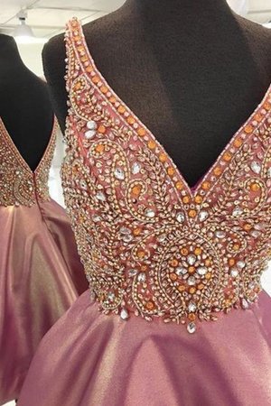 Wunderbar Satin Prinzessin Kurzes Abiballkleid ohne Ärmeln