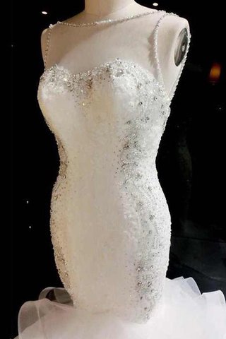 Halle Meerjungfrau Dom Lockeres Brautkleid mit Applikation