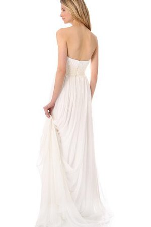 Empire Schlichtes Anständiges Brautkleid mit Gürtel mit Herz-Ausschnitt