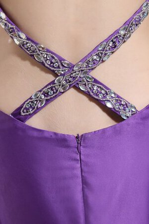 A-Line Schlüsselloch Rücken Nackenband Sittsames Abendkleid mit Juwel Ausschnitt