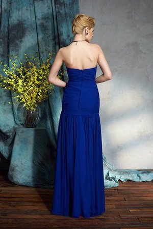 Normale Taille Drapiertes Chiffon Reißverschluss Anständiges Brautmutterkleid