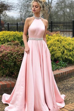 Prinzessin Nackenband A-Line Stilvoll Ärmelloses Abendkleid