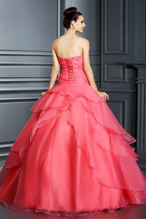 Ärmelloses Duchesse-Linie Anständiges Bodenlanges Quinceanera Kleid mit Blume