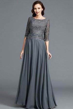 Schaufel-Ausschnitt Natürliche Taile Prinzessin Ärmelloses A-Line Brautmutterkleid