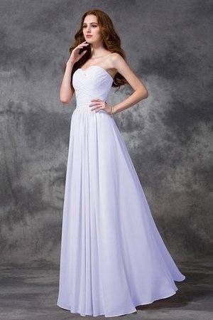 A-Linie Chiffon Prinzessin Anständiges Brautjungfernkleid mit Herz-Ausschnitt