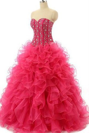 Perlenbesetztes Chiffon Ärmelloses Mini Quinceanera Kleid aus Paillette