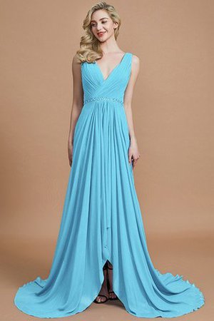 Chiffon Prinzessin Natürliche Taile A-Line Ärmellos Brautjungfernkleid