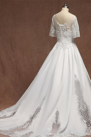 Duchesse-Linie Umwerfend Modisches Bodenlanges Brautkleid mit Halben Ärmeln