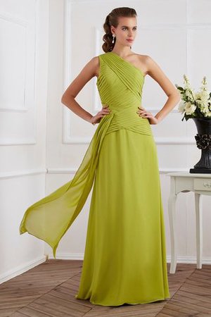 Chiffon Reißverschluss Prinzessin A Linie Plissiertes Abendkleid