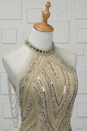 Ärmelloses Tüll Zeitloses Exquisit Brautkleid mit Perlen