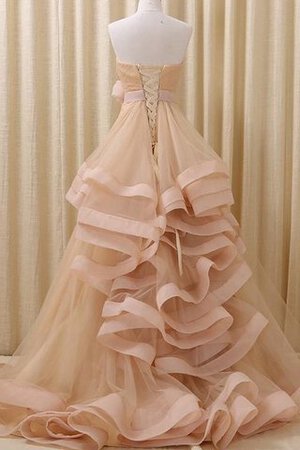 Tüll Spitze Spaghetti Träger Quinceanera Kleid aus Paillette mit Pick-Ups