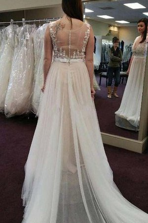 Tüll A-Linie Stilvolles Brautkleid mit Applike für Übergröße