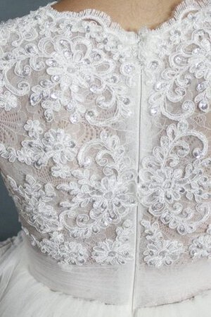 Reißverschluss Plissiertes Stilvolles Romantisches Brautkleid aus Tüll