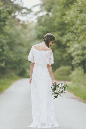 Schulterfreier Ausschnitt Klassisches Reißverschluss Bodenlanges Extravagantes Brautkleid