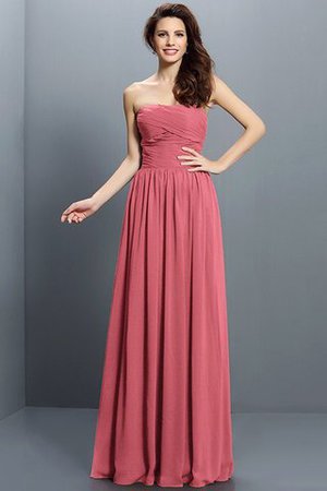 Drapiertes Plissiertes Chiffon Reißverschluss Anständiges Brautjungfernkleid