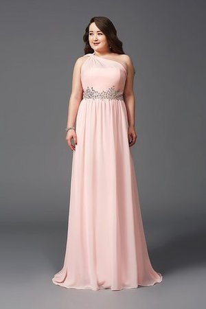 Chiffon Prinzessin A-Linie Ärmelloses Reißverschluss Ballkleid