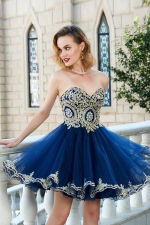 A-Linie Normale Taille Prinzessin Ärmelloses Mini Ballkleid