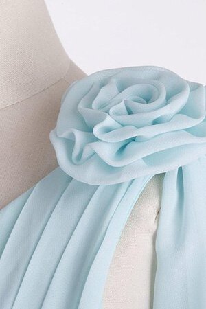 A-Line Ein Träger Plissiertes Blumenmädchenkleid mit Blume