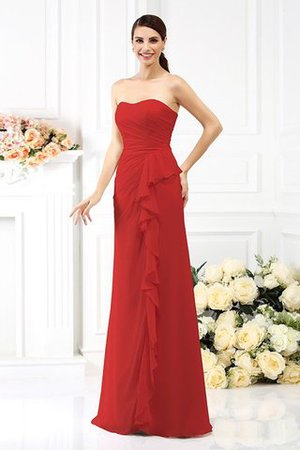 Drapiertes Reißverschluss Prinzessin Sittsames Bodenlanges Brautjungfernkleid