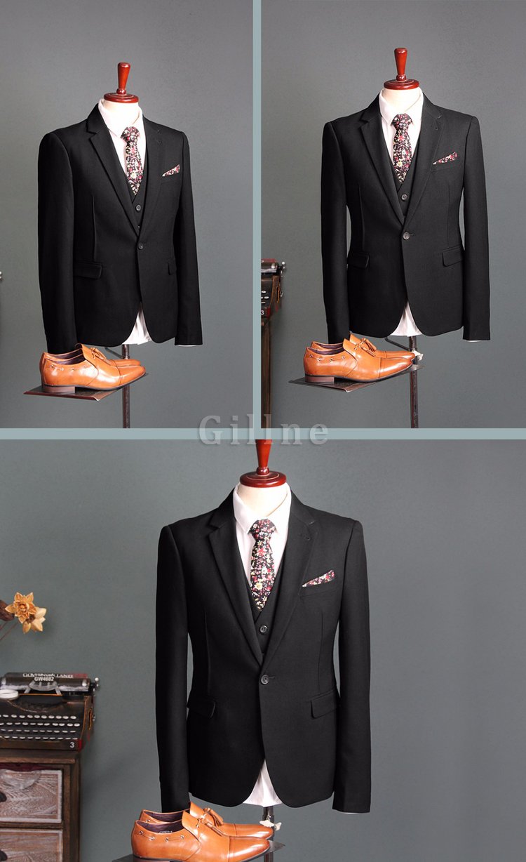Männer Anzug Groomsman Mode Kleid Oberbekleidung