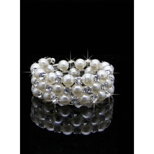 Zauberhaft Wunderbar Luxuriös Perlenstickerei Brautschmuck