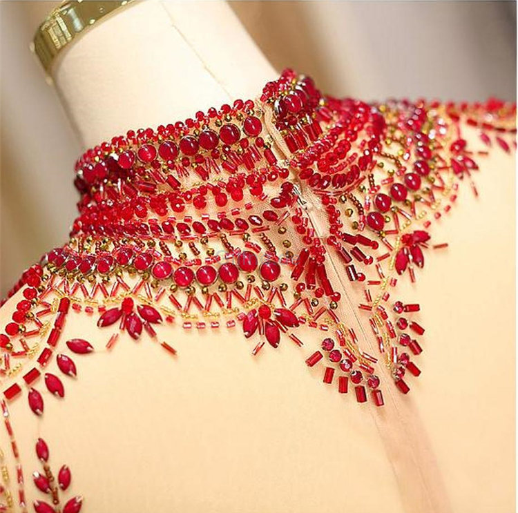 Reißverschluss Mode Duchesse-Linie Extravagantes Abendkleid aus Tüll