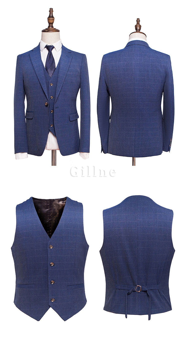 Klassische Weste Blazer + Hosen Mode Hochzeit Smoking