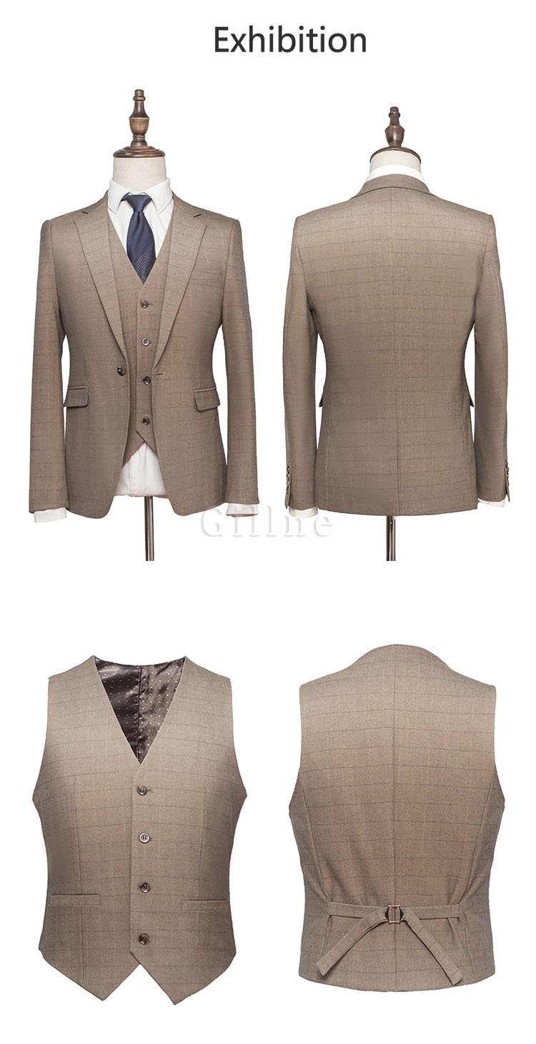 Klassische Weste Blazer + Hosen Mode Hochzeit Smoking