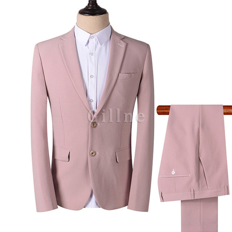 Hochzeit Bräutigam Neue Herren Anzüge Groomsmen Smoking Slim Fit