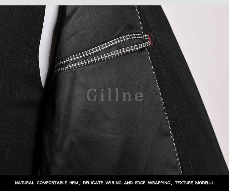 Business 3 Stück Klassische Anzüge Mantel Hose Asiatische Größe Männer Anzug