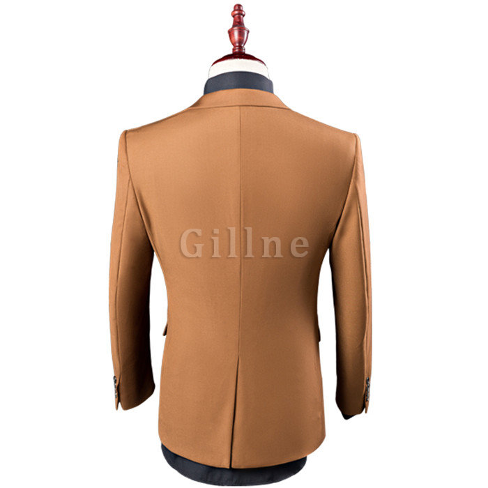 Einreiher Anzüge Jacke Blazer Freizeit Weste + Hosen