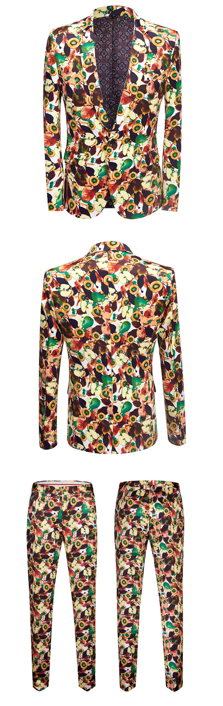 Party Kleid Floral Slim Fit Bankett Smoking Anzüge Homme