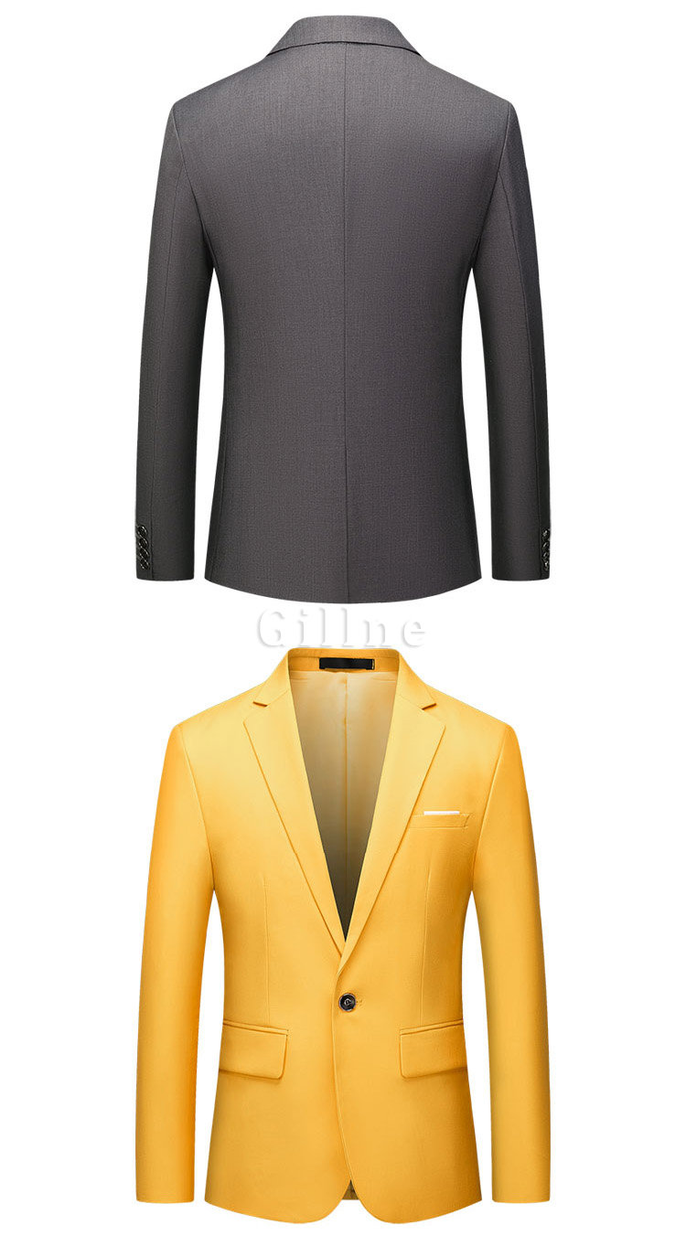 Männer Host Jacke Business Event Blazer Slim Fit Smart Büroarbeit