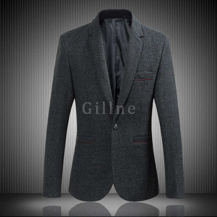 Mantel Männer Casual Boutique Anzug Blazer Einzigen Taste Mode