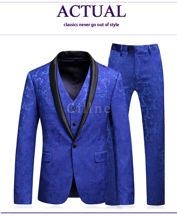 Blazer Casual Männer Business Blau Formale Kleid
